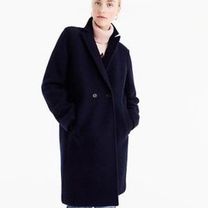 JCREW daphne navy topcoat